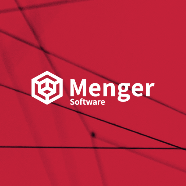 Menger Software logo with wallpaper in double size.
