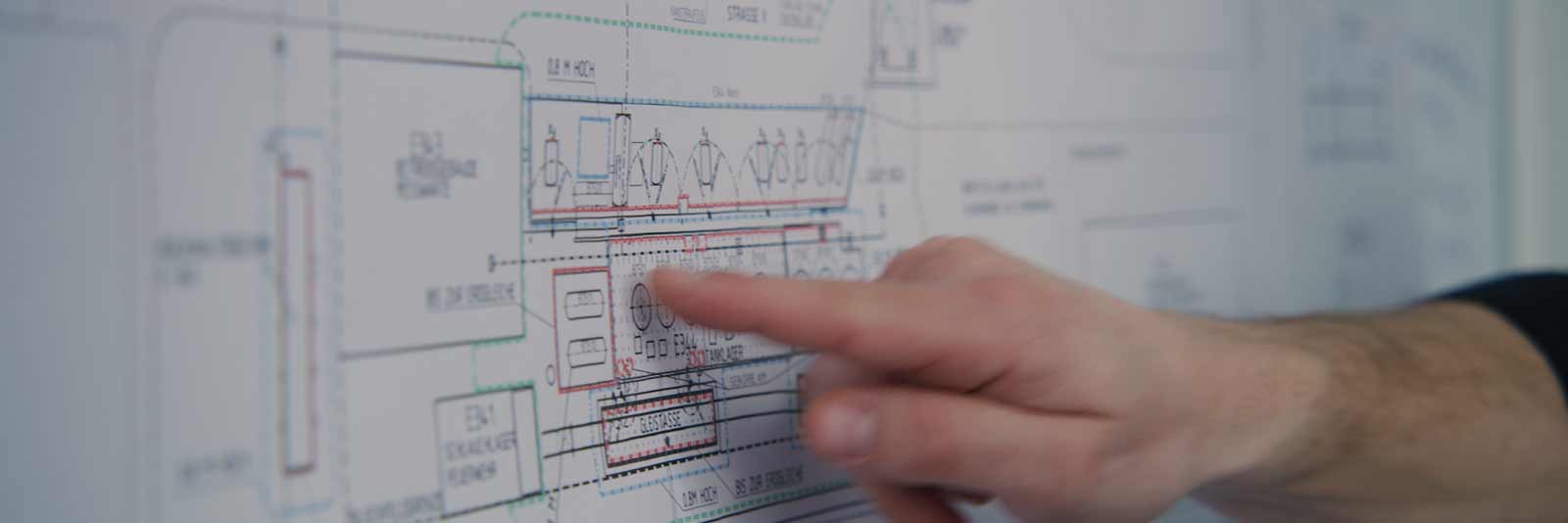 Das Bild zeigt eine Anlagendokumentation als schematische Zeichnung